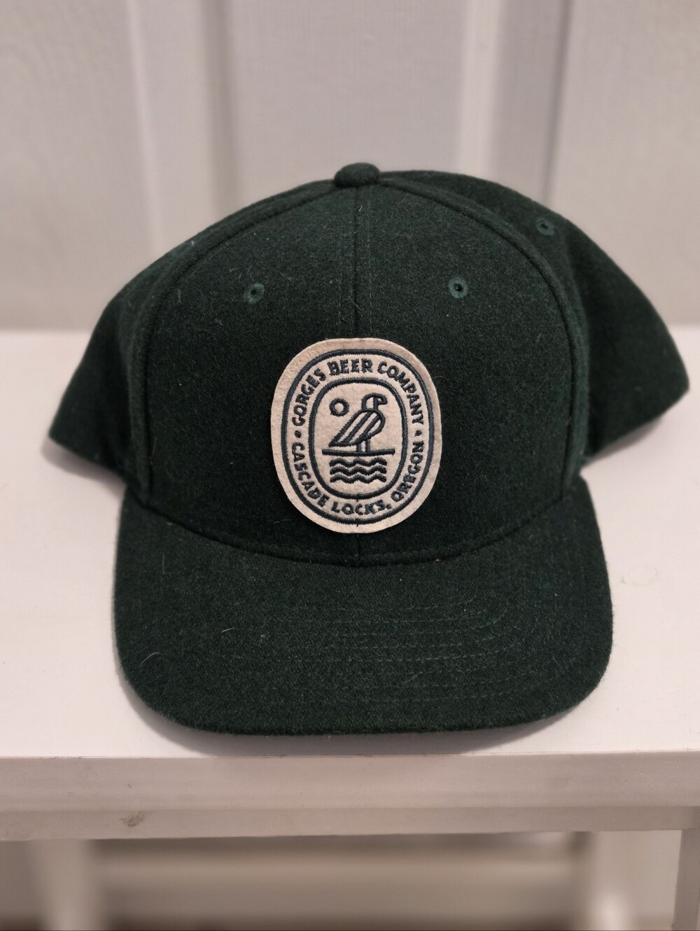 Gorges Beer Company Cascades Locks Oregon Dark Green Patch Hat Unisex Like New